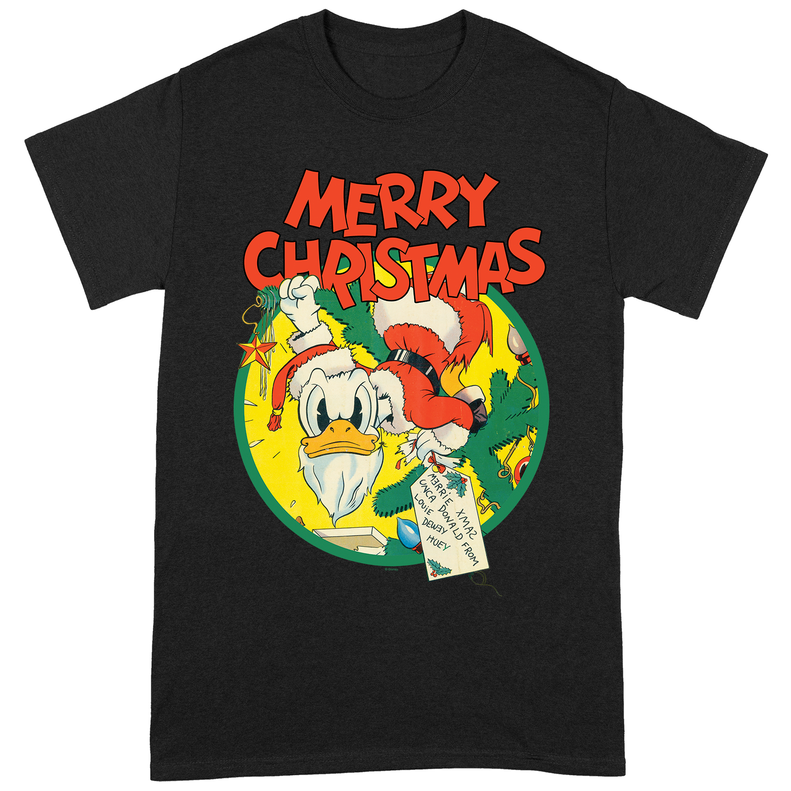 Donald Duck Merry Christmas Official Tee T-Shirt Mens Unisex | eBay